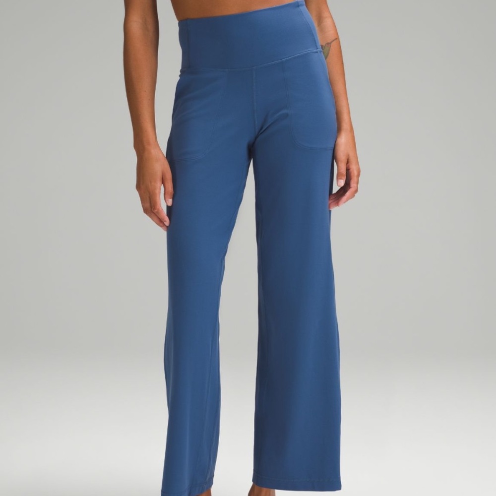 Lululemon Align High-rise wide-leg pants- pitch blue, nulu fabric